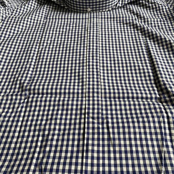 Ben Sherman Mens Small Long Sleeve Button Down Shirt Blue Depths Check - Picture 5 of 9